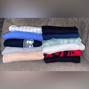 Boys Size 10/12 Shirt Lot Plus 1 Pair Of Pants / 11 Pieces